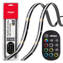 Fleksible RGB LED-strips på 2 x 30 cm