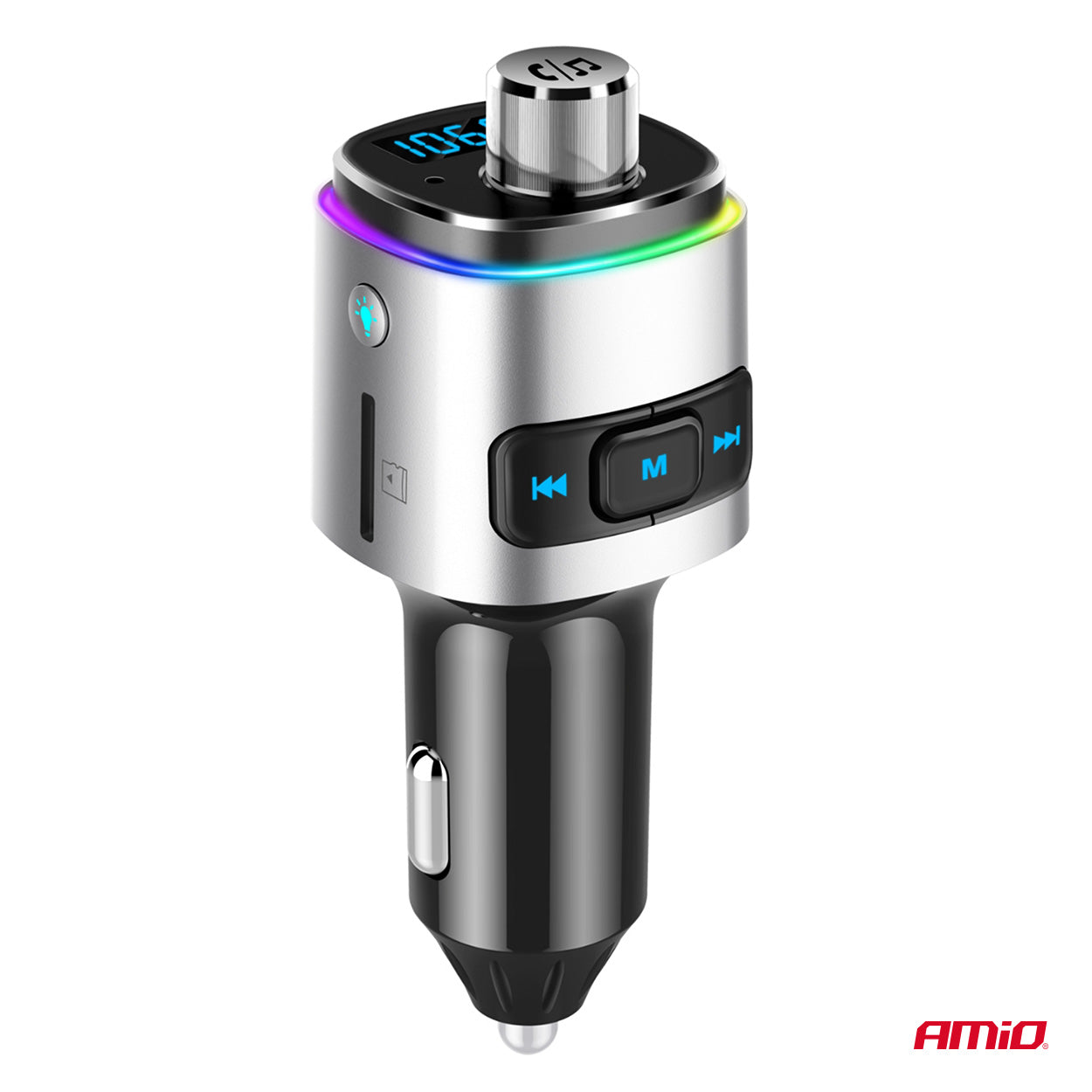 FM-transmitter til musikafspilning via Bluetooth
