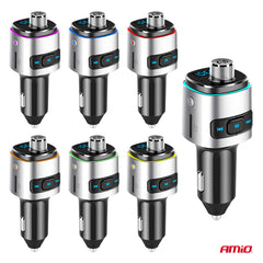 FM-transmitter med håndfri opkald og Bluetooth