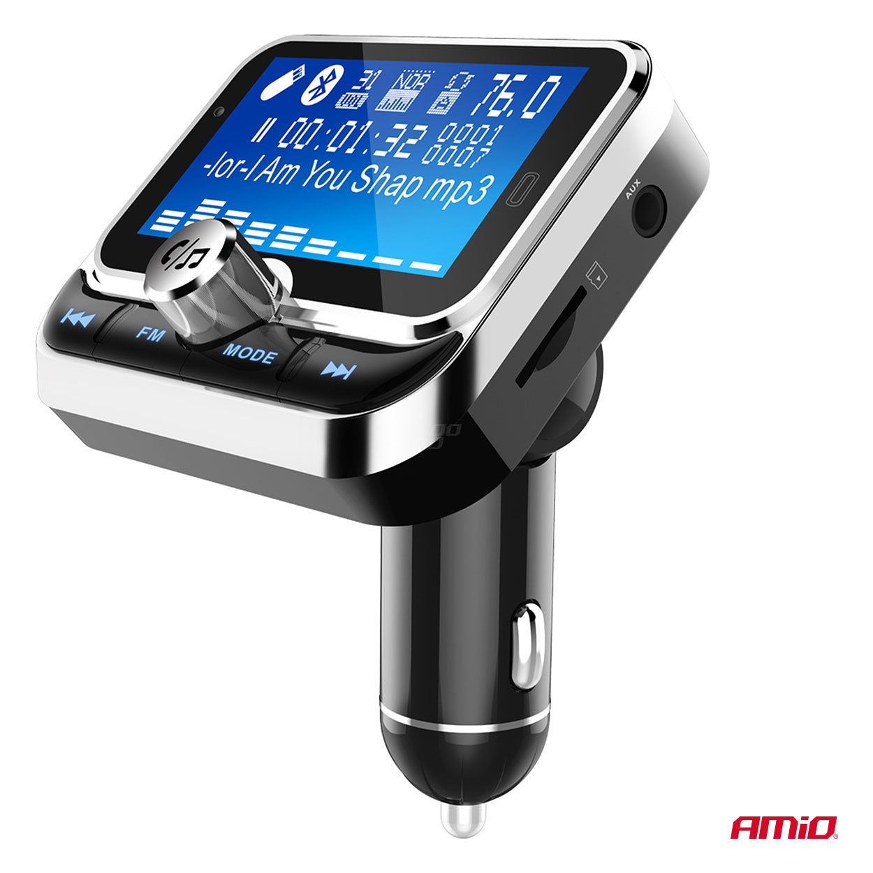 FM transmitter med fjernbetjening til bilen