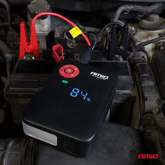 Mini 4-i-1 jumpstarter med 12 V-funktion