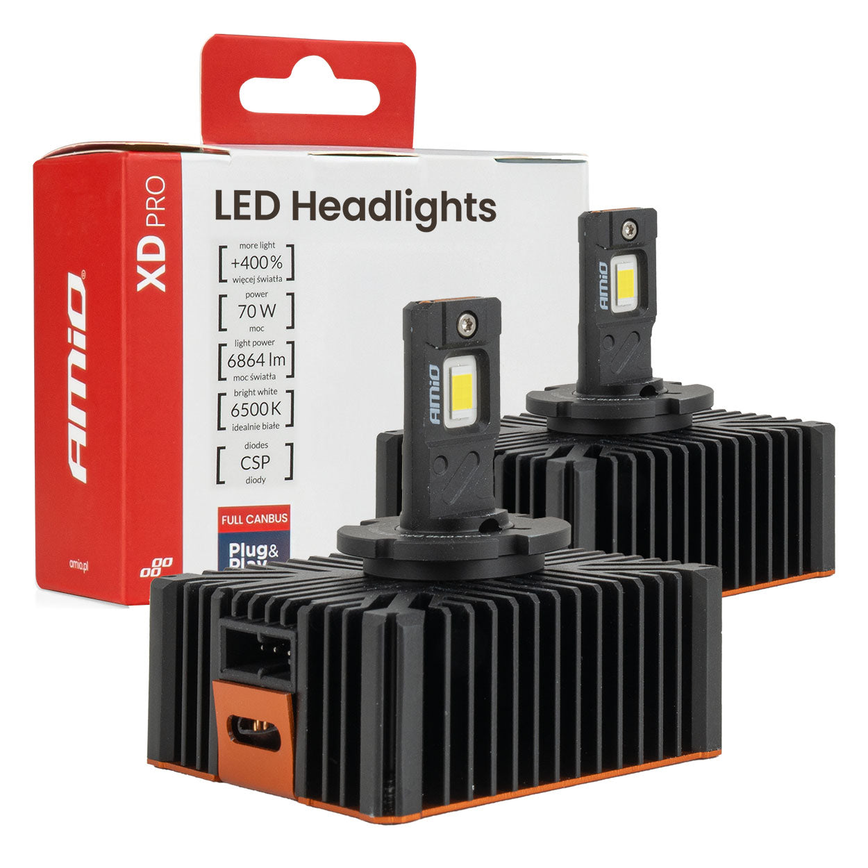 XD PRO LED-pærer til D5S xenon med Full CANBUS