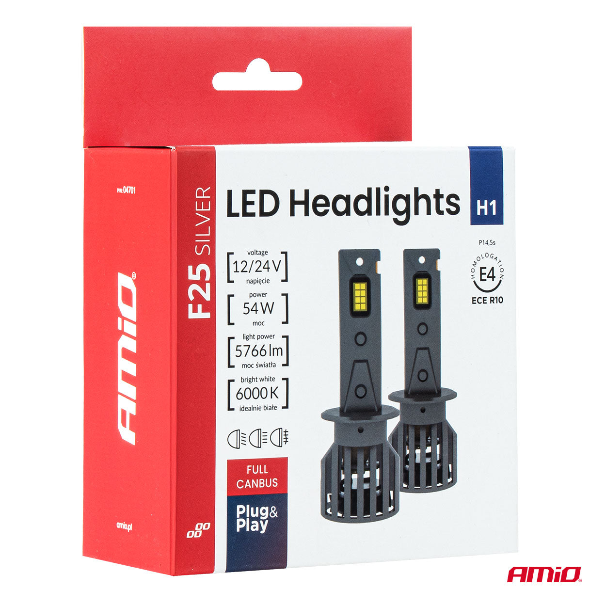 LED-forlygtepære H1 F25 Silver Edition