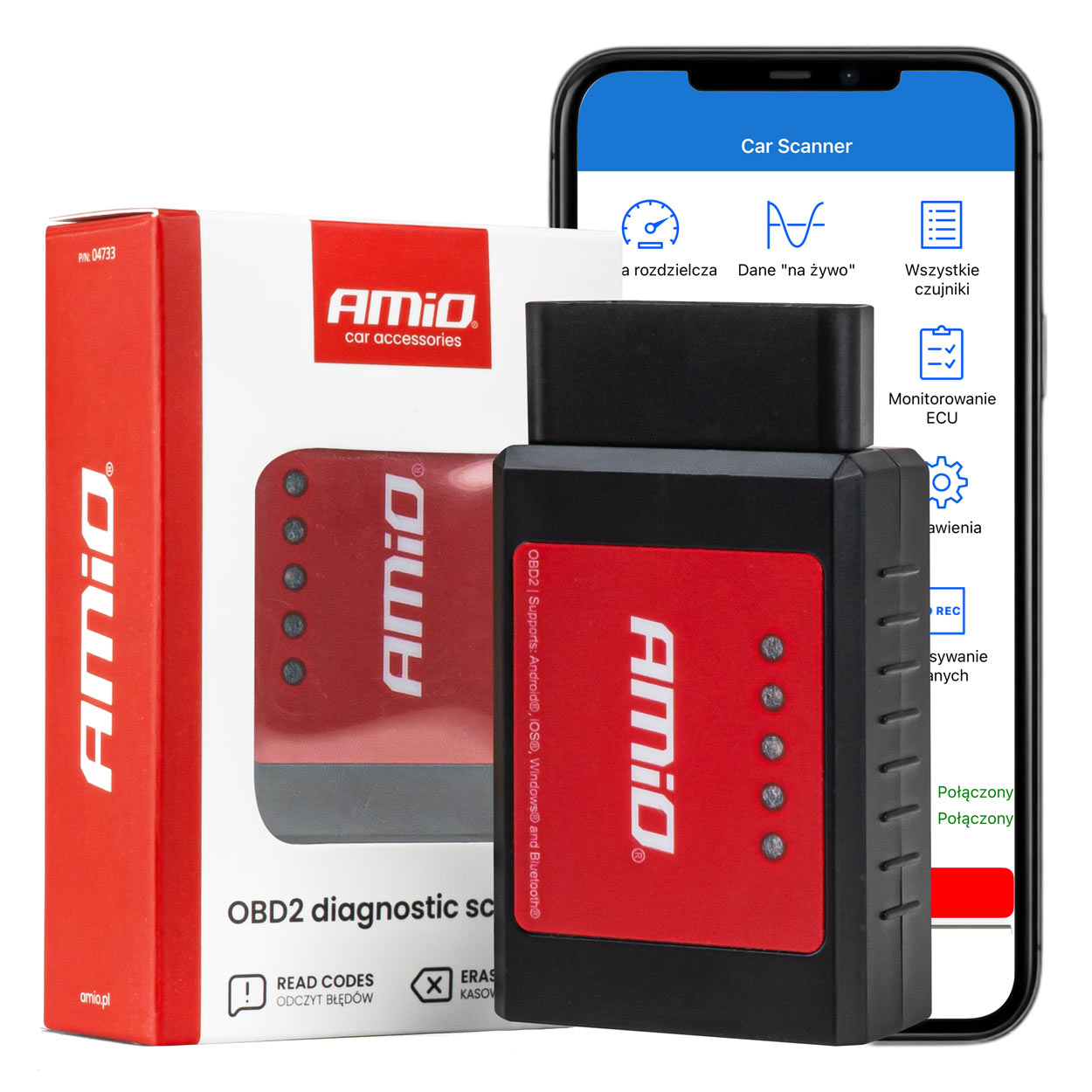 Trådløs OBD2-diagnosescanner