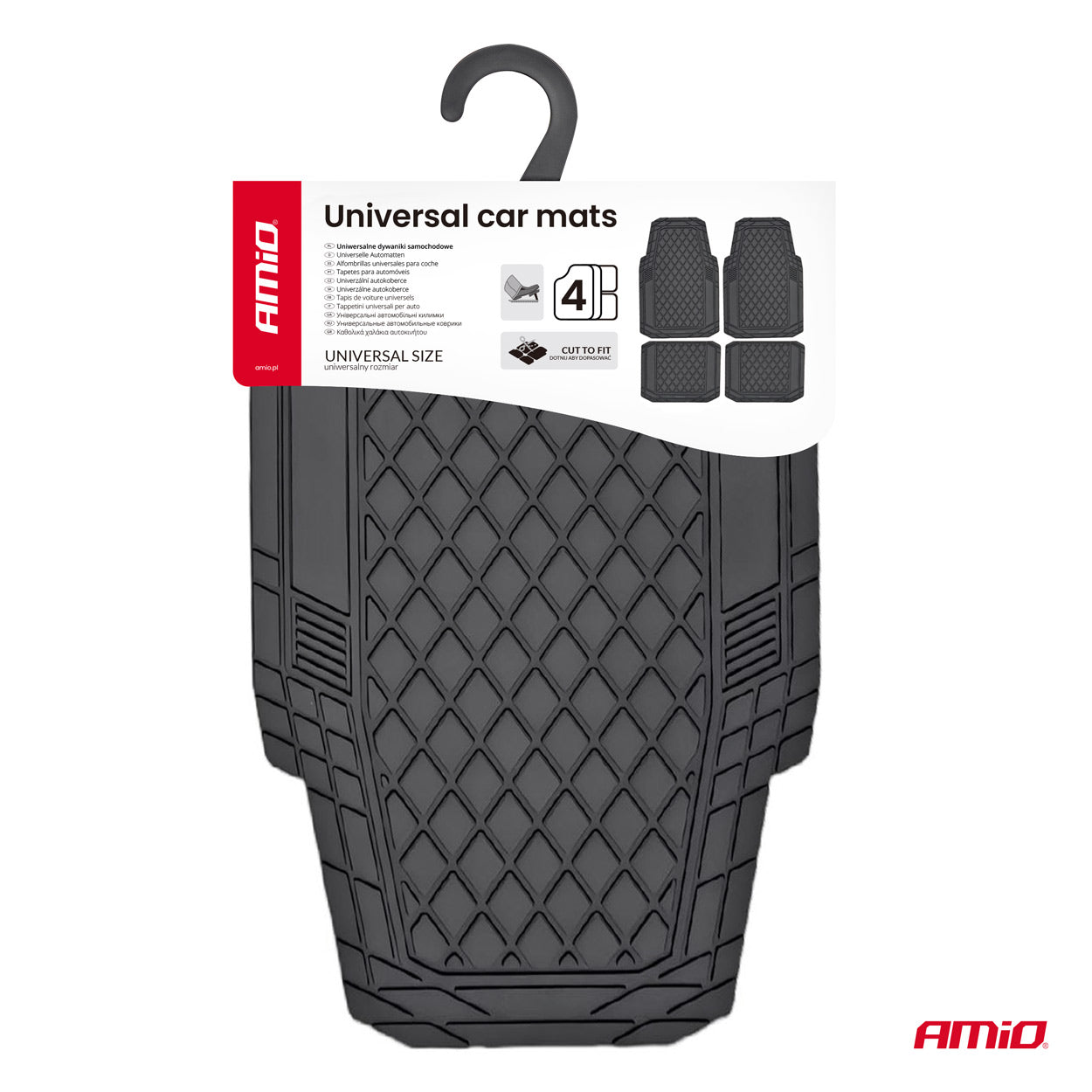 Universal sort PVC-bilmåtte CM-03