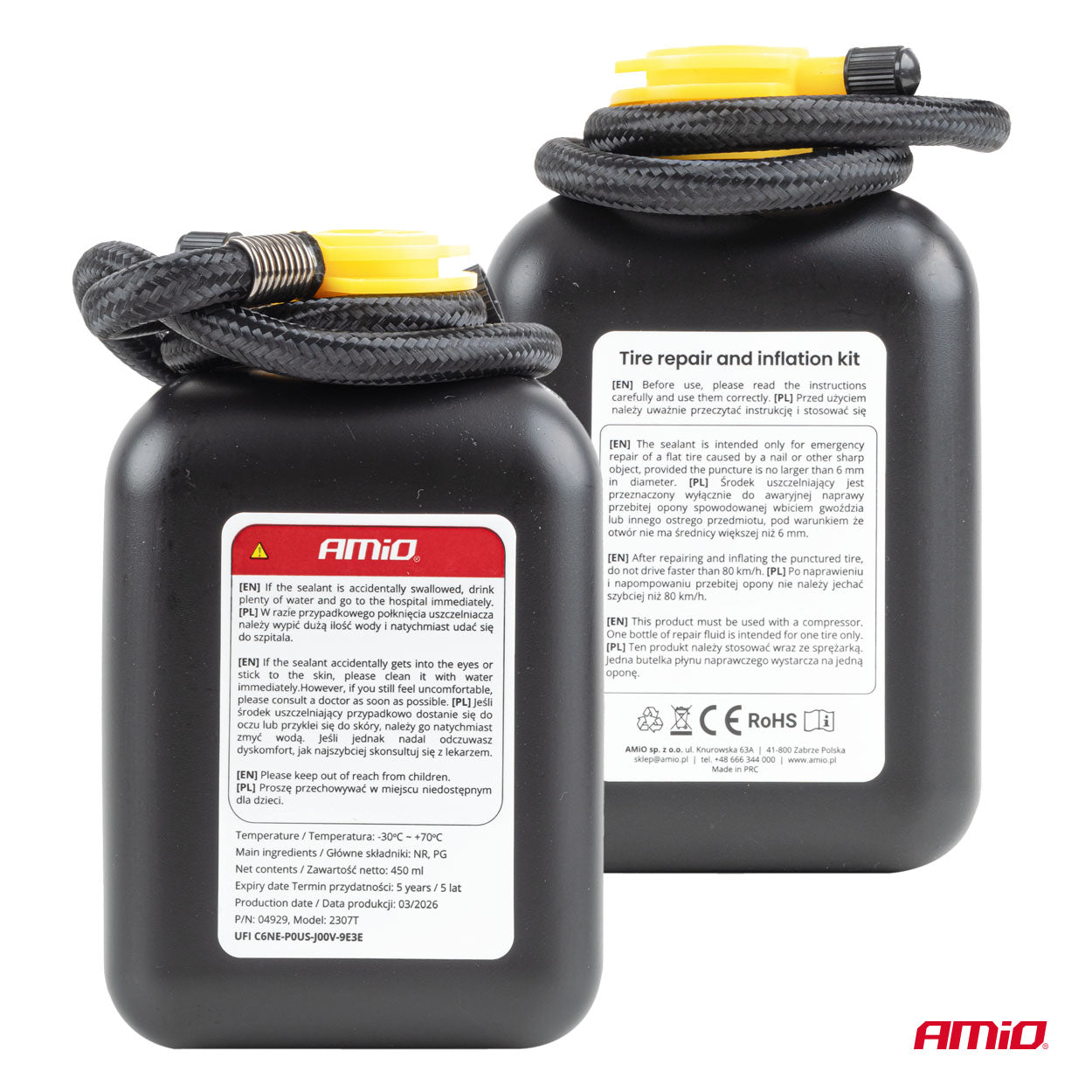 Κιτ επισκευής ελαστικών με μέγιστη πίεση 120 PSI