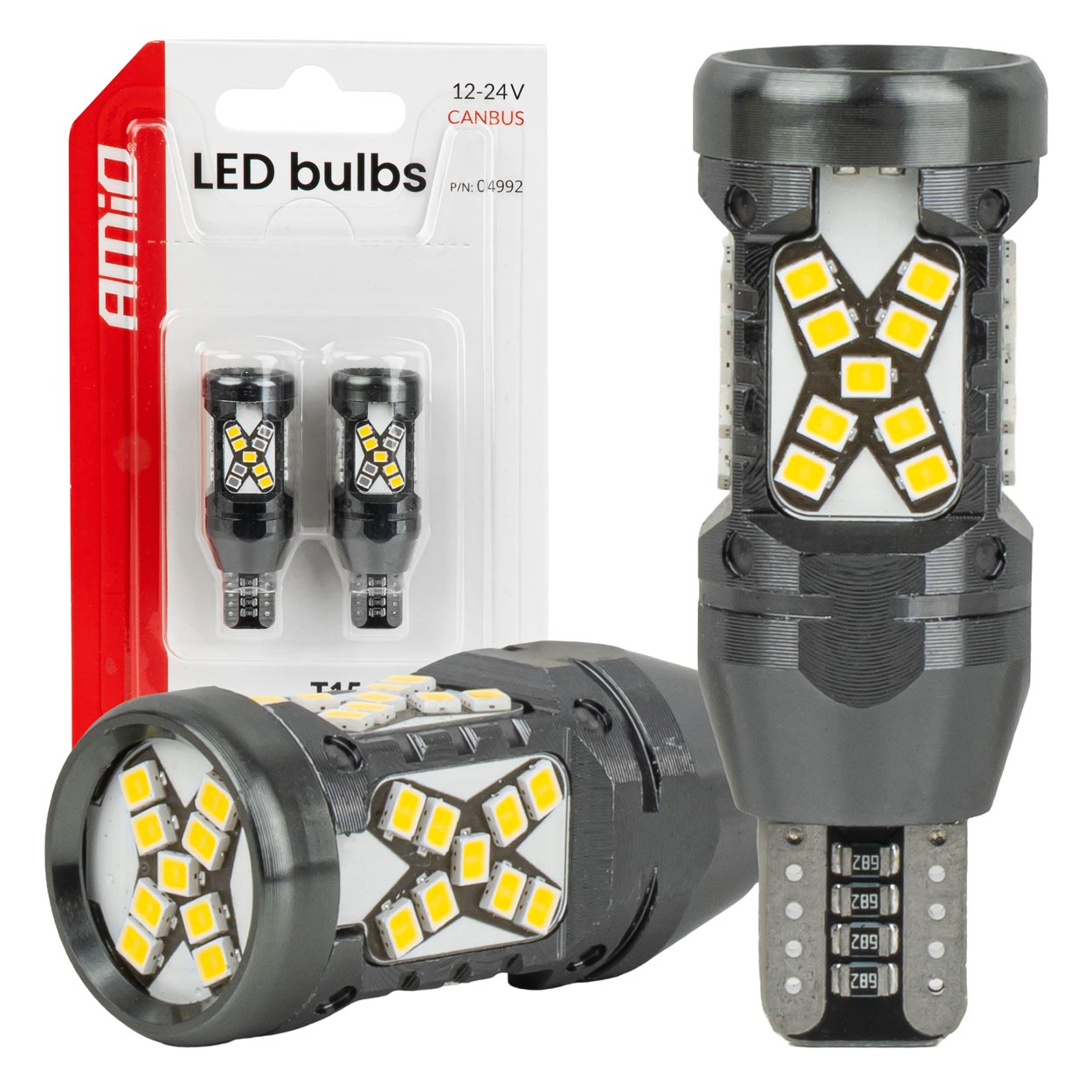 Λάμπα LED T15 με CANBUS και 45 LED SMD 2016