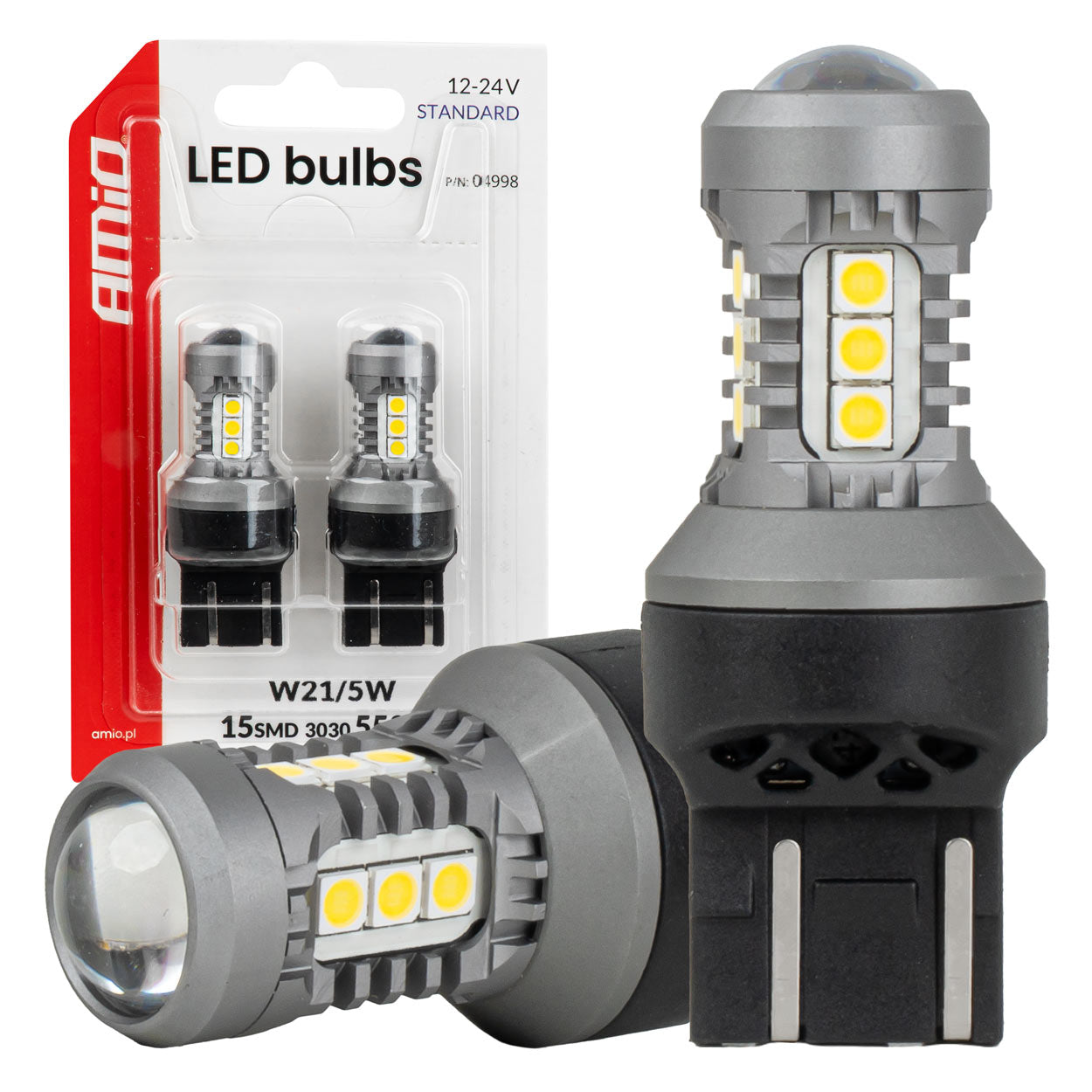 Λάμπα LED 7443 W21/5W με 15 LED SMD 3030