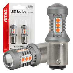 Κόκκινη λάμπα LED με βάση BAY15D P21/5W