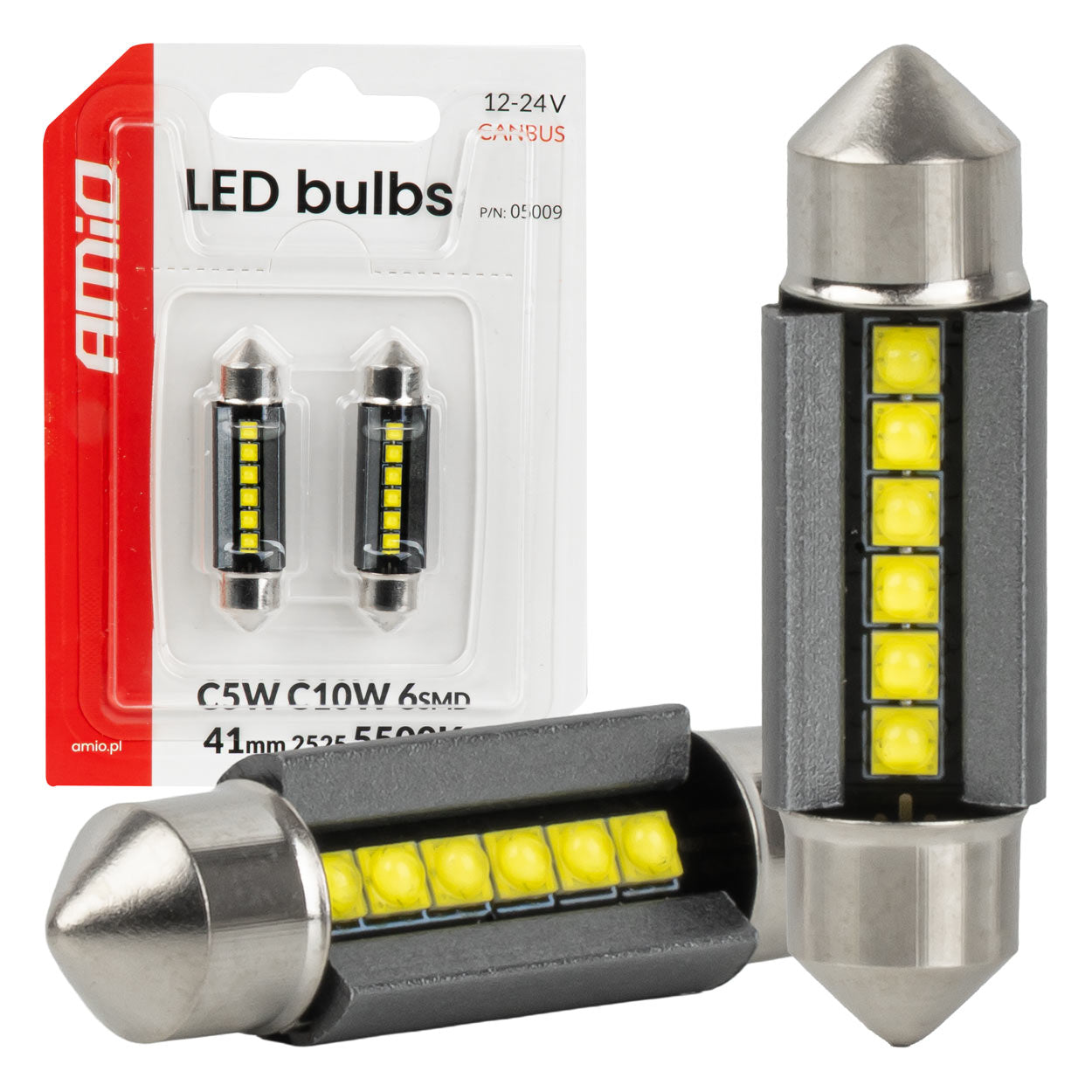 Λάμπα LED 41 mm με 6 LED SMD 2525