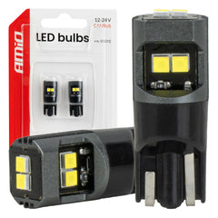 Λαμπτήρας T10 LED με CANBUS, λευκό φως και 12/24 V