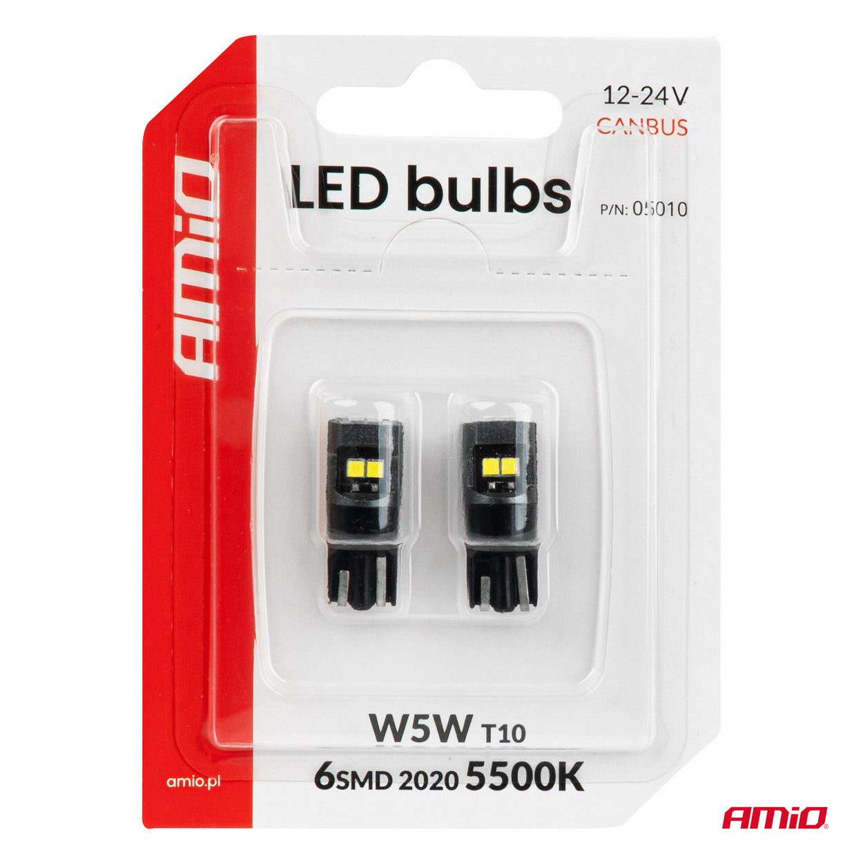 Λαμπτήρας T10 LED για συστήματα 12/24 V