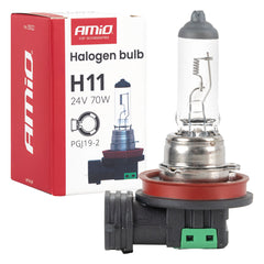 H11 halogenpære 24 V 70 W med PGJ19-2-sokkel