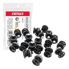 Clipsæt til bilbeklædning på 30,5 mm med 20 plastclips