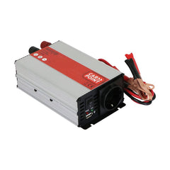 Μετατροπέας Carpoint 12V-230V 600W με σφιγκτήρες μπαταρίας 