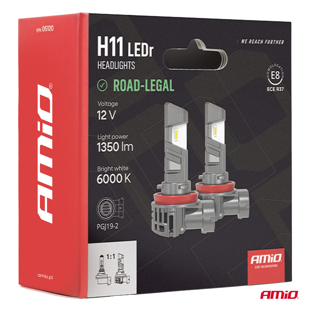 Λάμπες LED προβολέων H11 με ισχύ 18 W