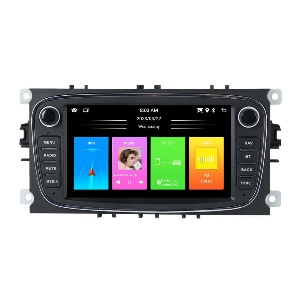 Ford (πολλά μοντέλα) 06-12 - 7" ραδιόφωνο με Apple CarPlay και Android Auto – Bilmedie.dk