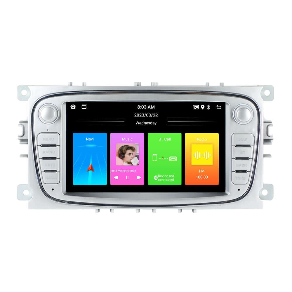 Ford (πολλά μοντέλα) 06-12 - 7" ραδιόφωνο με Apple CarPlay και Android Auto – Bilmedie.dk