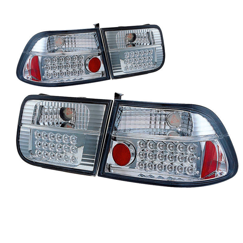 Φανάρια LED πίσω για Civic '96 2D χρωμίου