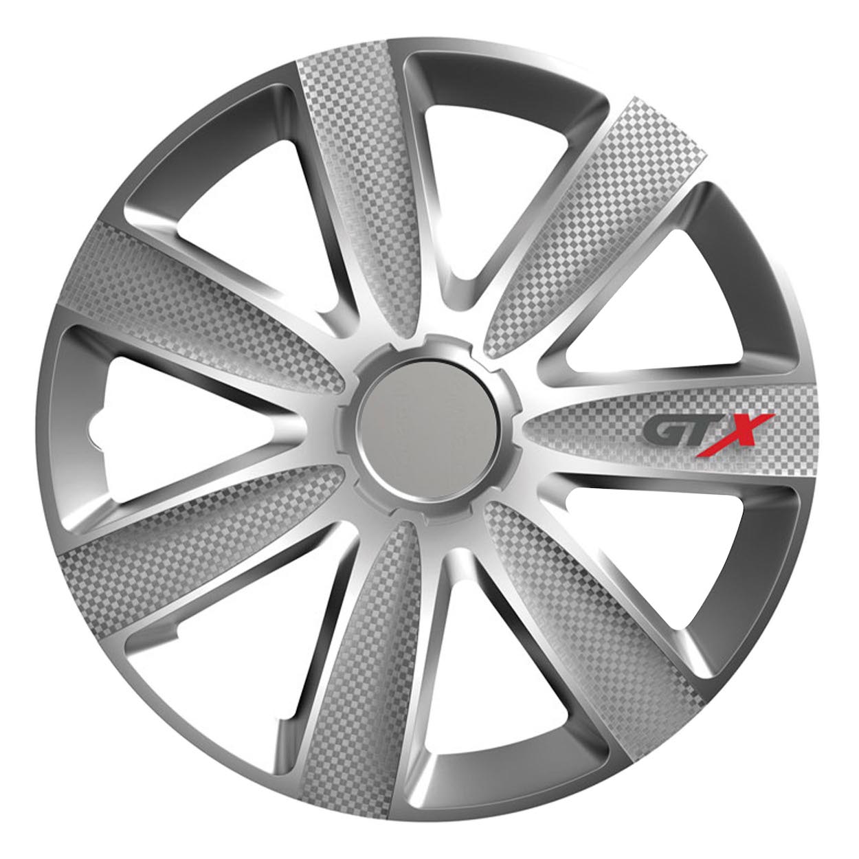 Hjulkapsel GTX i carbon silver til 17-tommers stålfælg