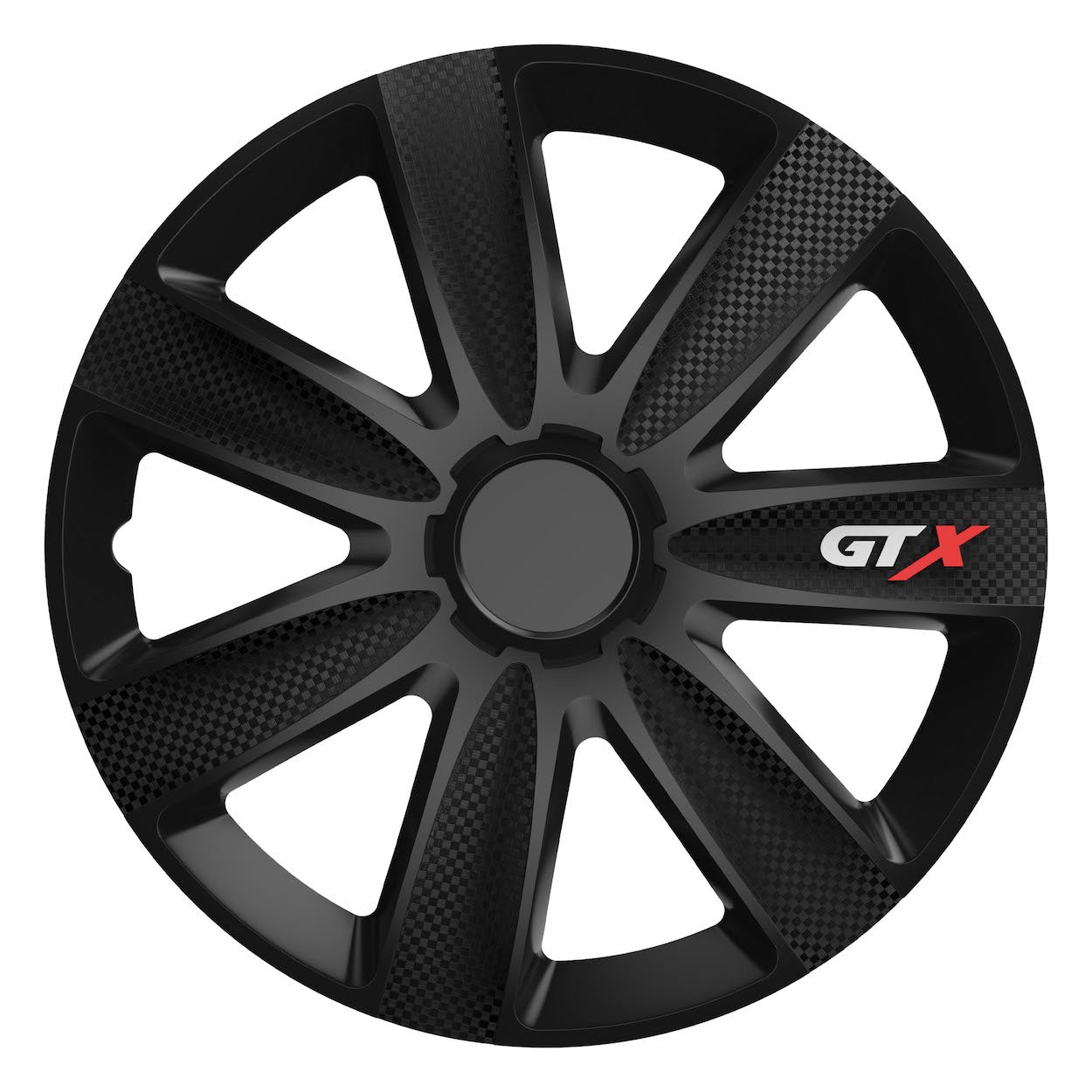Τάσι τροχού GTX σε μαύρο carbon για χαλύβδινη ζάντα 14 ιντσών