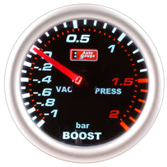 Μανόμετρο πίεσης μαύρο 2" Auto Gauge