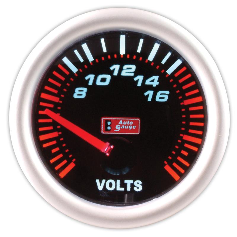 Βολτόμετρο μαύρο 2 ιντσών Auto Gauge