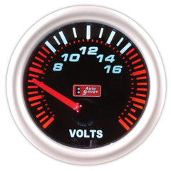 Βολτόμετρο μαύρο 2 ιντσών Auto Gauge