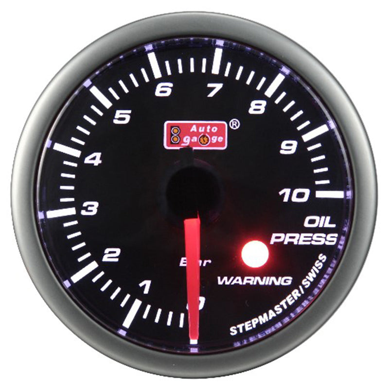 Μανόμετρο πίεσης λαδιού μαύρο 2" Auto Gauge