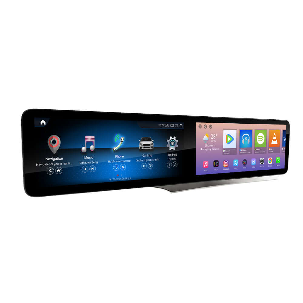 Mercedes C/GLC - 2x οθόνη 12.3\" με Apple CarPlay και Android Auto – Bilmedie.dk