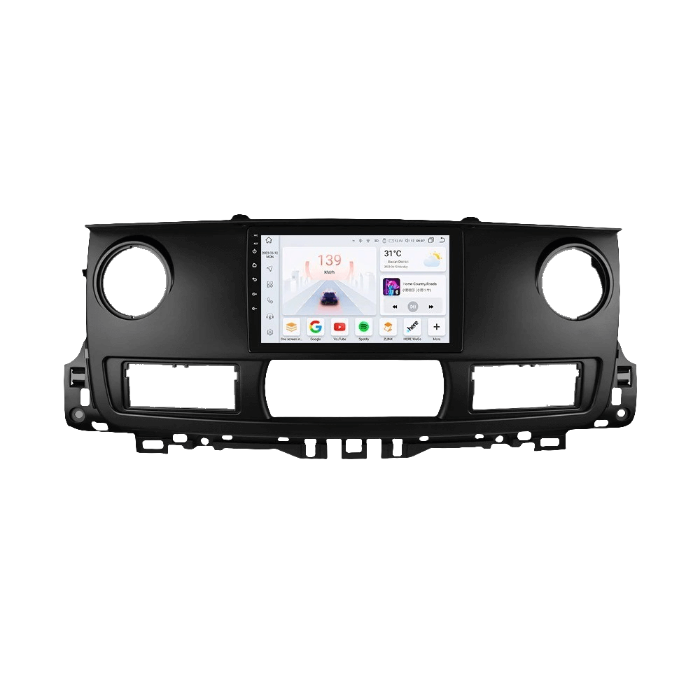 Nissan NV400/Opel Movano/Renault Master 03-11 - Ράδιο 10,1" με Apple CarPlay και Android Auto μπροστινό πάνελ