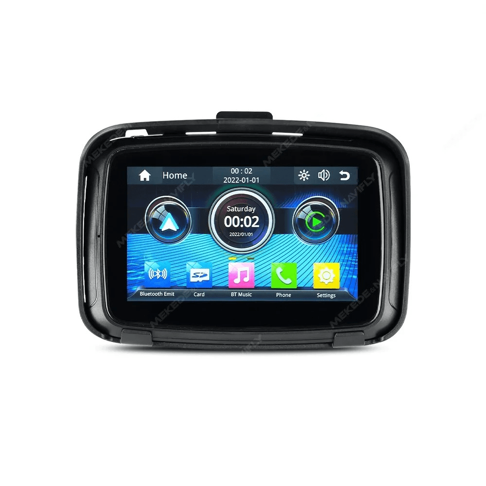 5” CarPlay για μοτοσυκλέτα με θήκη – ασύρματη οθόνη Apple CarPlay & Android Auto με εύχρηστο περιβάλλον χρήσης.