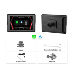 5” CarPlay για Μοτοσικλέτα – Ασύρματη οθόνη Apple CarPlay & Android Auto (IP67) με αξεσουάρ
