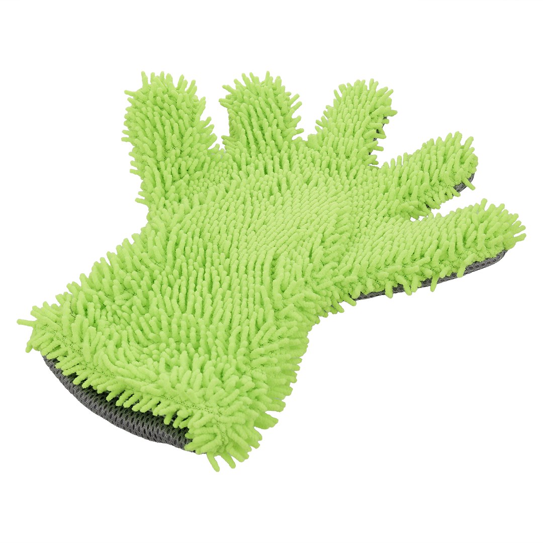 Γάντι πλυσίματος μικροϊνών με δάχτυλα chenille και mesh