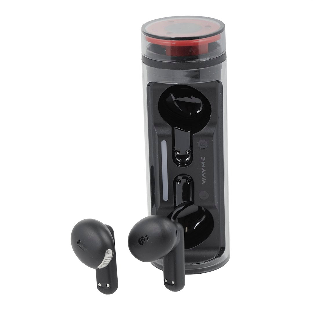 WAYME earbuds και θήκη φόρτισης με περιστρεφόμενο καπάκι