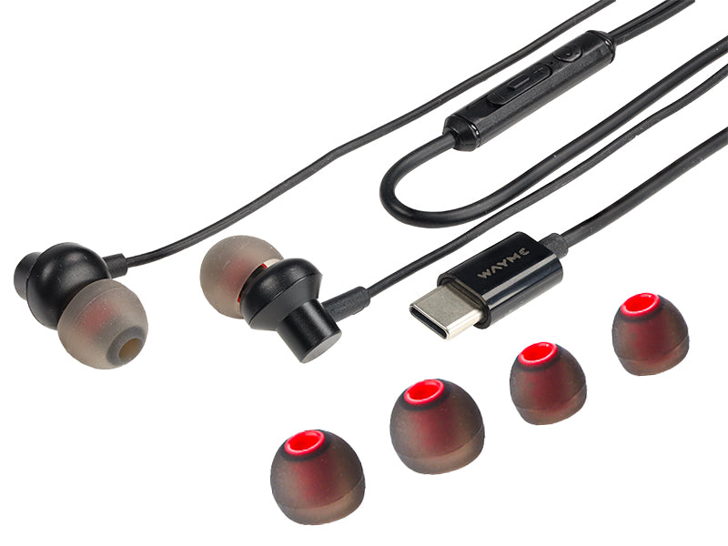 Ακουστικά in-ear της WAYME με καλώδιο και USB-C