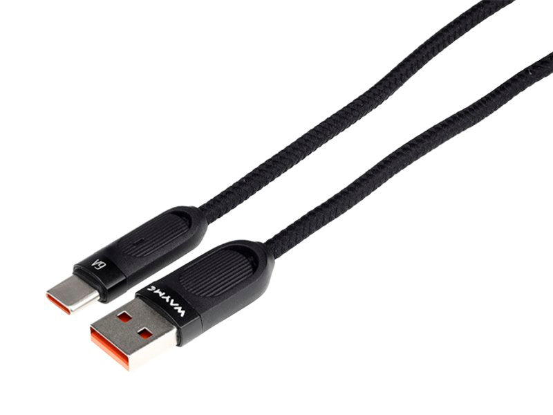 Καλώδιο USB σε USB-C με πλέξη μικροϊνών και σπειροειδές σχήμα