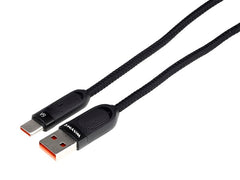 Καλώδιο USB σε USB-C με πλέξη μικροϊνών και σπειροειδές σχήμα