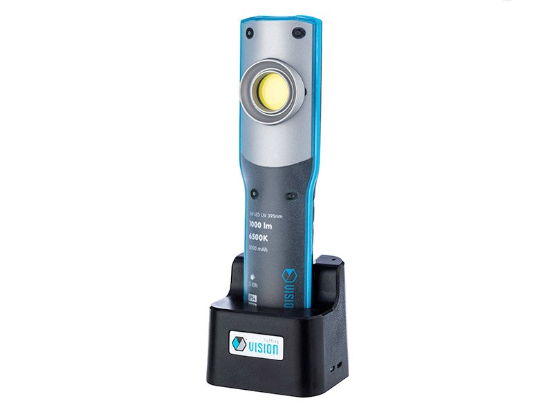 Επαναφορτιζόμενη λάμπα εργασίας VISION με COB LED 10W και UV 395 nm
