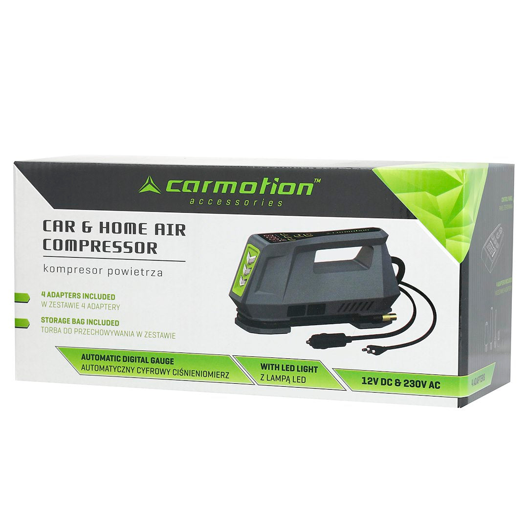 Αεροσυμπιεστής CARMOTION με ψηφιακή μέτρηση πίεσης και φωτισμό LED