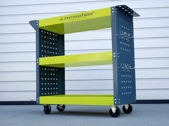 Τρόλεϊ εργαλείων συνεργείου με πλευρικά τοιχώματα και άγκιστρα