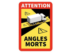 Αυτοκόλλητο τυφλού σημείου ANGLES MORTS 25 x 17 cm με πλαστικοποίηση