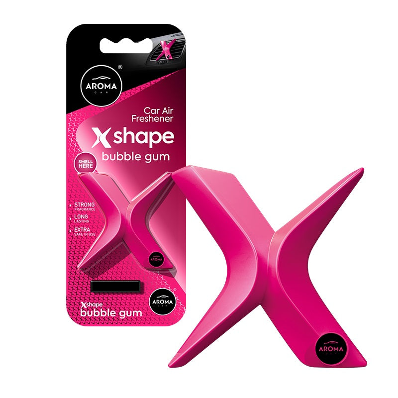 Aroma Car X Shape Bubble Gum bilduft til ventilationsrist
