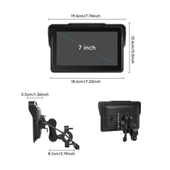 Οθόνη μοτοσυκλέτας 7” με CarPlay, Android Auto, AirPlay και TPMS 