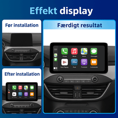 Ford Focus 19-22 - Ράδιο 12,3" με Apple CarPlay και Android Auto - Εμφάνιση λειτουργιών πριν και μετά την εγκατάσταση