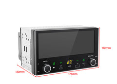 <h2>2DIN οθόνη αφής 6.86" radio – Ασύρματο Apple CarPlay & Android Auto (Universal)</h2> 