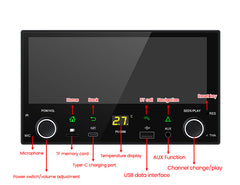 <h2>2DIN οθόνη αφής 6.86" radio – Ασύρματο Apple CarPlay & Android Auto (Universal)</h2> 