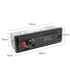 <h2>Universal ραδιόφωνο 1-DIN με Bluetooth, FM & USB – MP3 player με οθόνη LED</h2> 