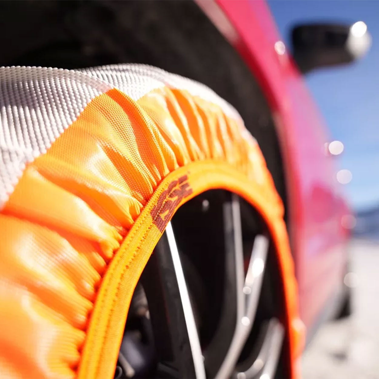Detalje af Isse Super 70 tekstil-snekæde