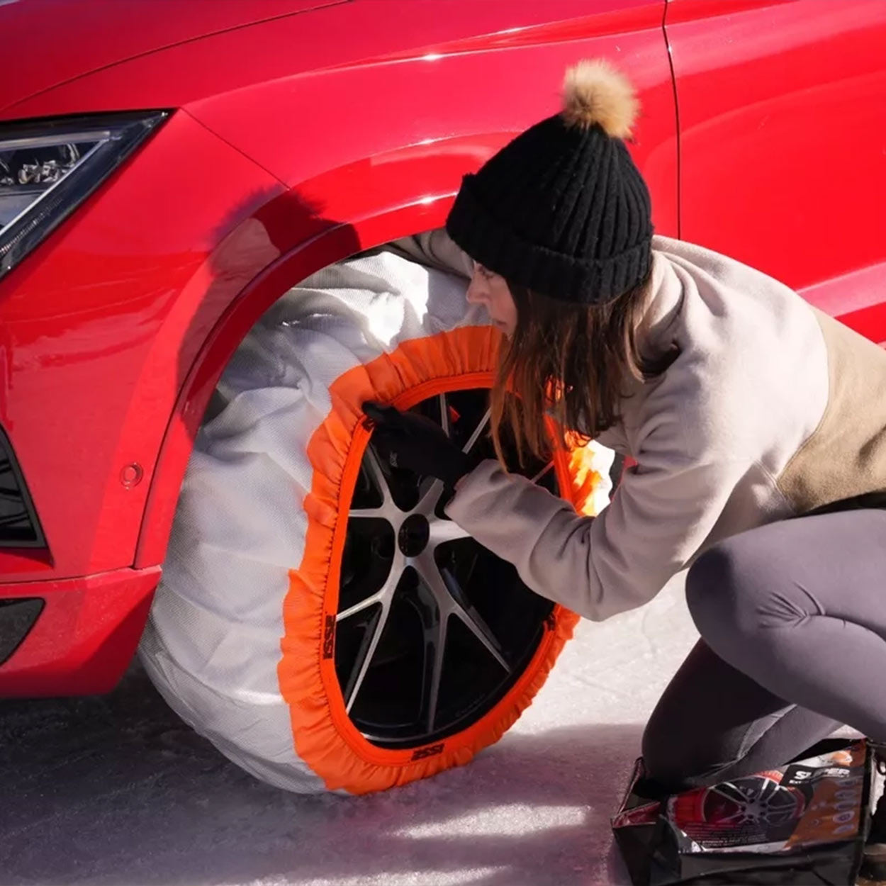 Isse Super 66 tekstil-snekæder til sne og is